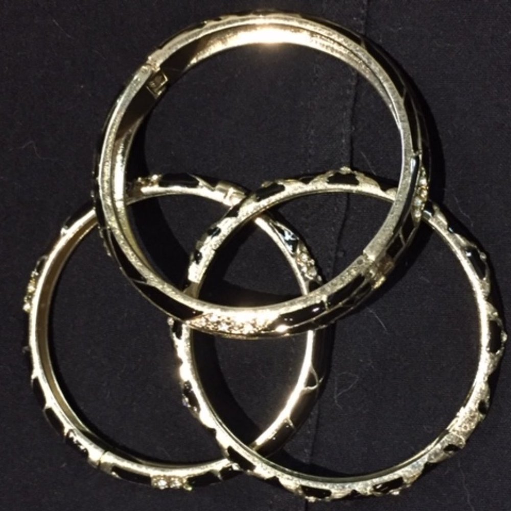 3 metal costume bracelets